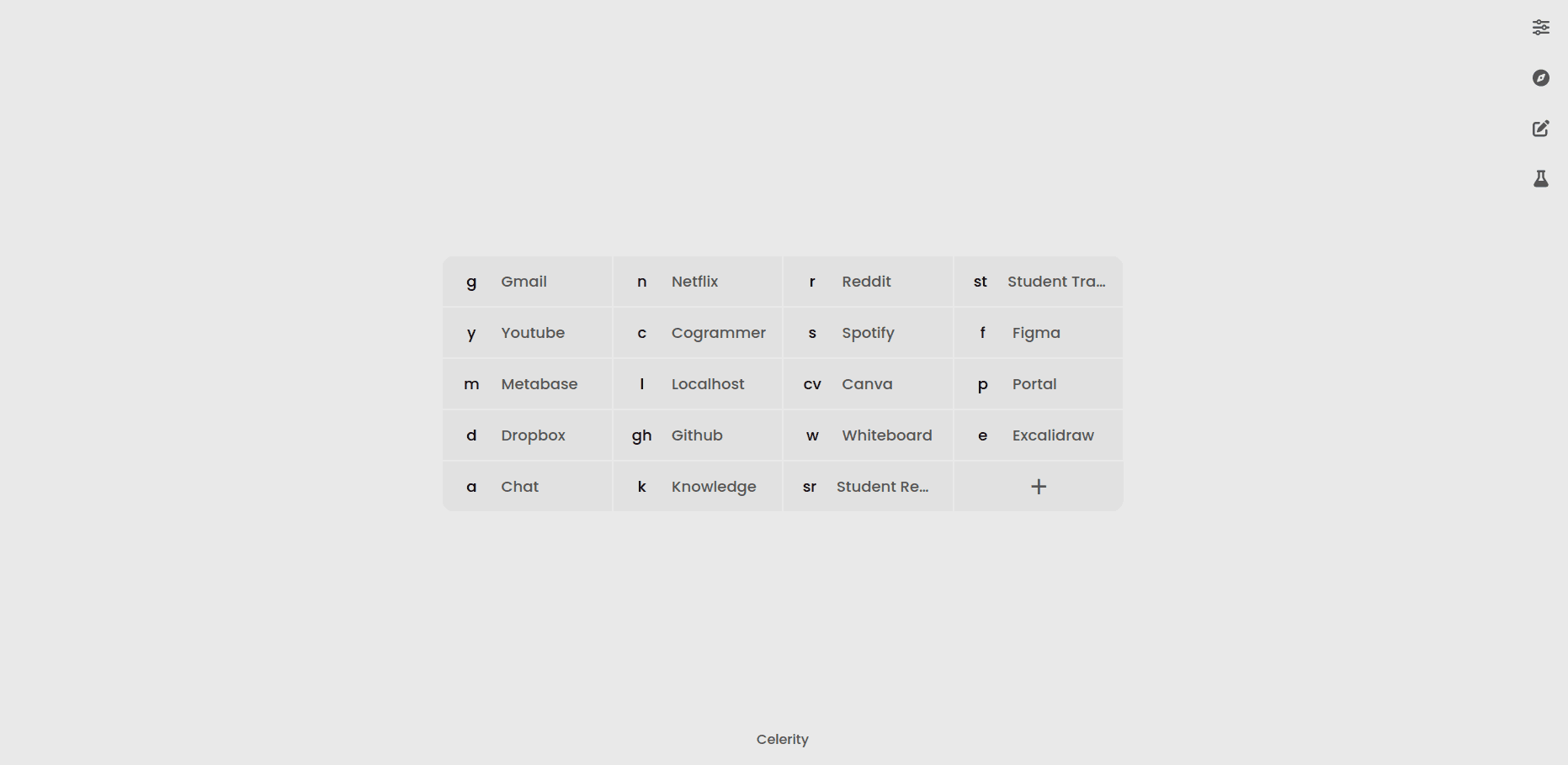 Preview of Celerity New Tab Page - Created by Chad Probert